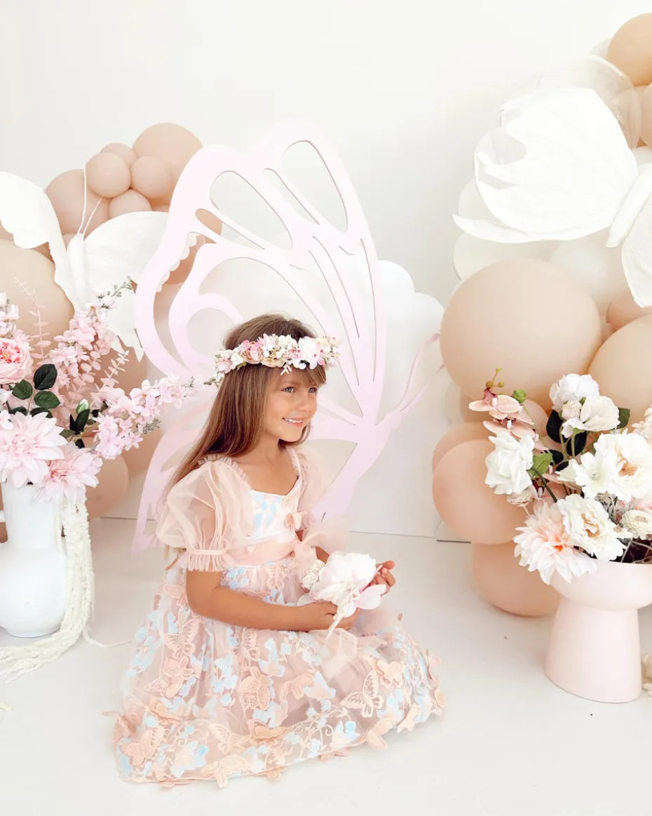 Margot Peach Rose Girls Party Dress