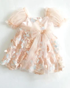 Margot Peach Rose Girls Party Dress