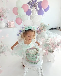 Margot Peppermint Pink Girls Party Dress