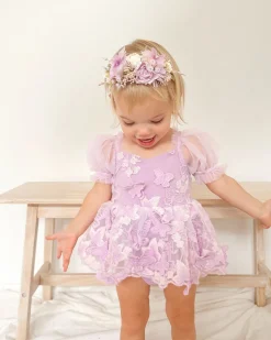 Mariposa Lilac Pink Rose Stretch Baby Girl Flower Crown