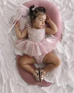 Mermaid Sequin Pink Baby Girl Romper