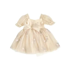 Nutcracker Champagne Girls Flower Girl Dress