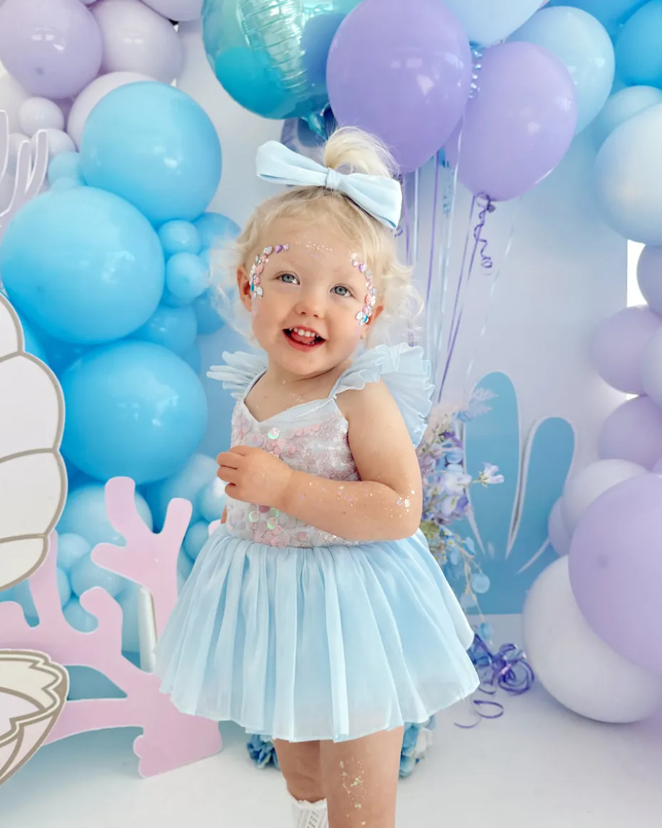 Ocean Blue Mermaid Baby Girls Hair Accessories