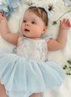 Ocean Blue Mermaid Baby Girls Hair Accessories