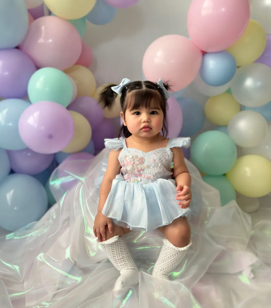 Ocean Blue Mermaid Baby Girls Hair Accessories