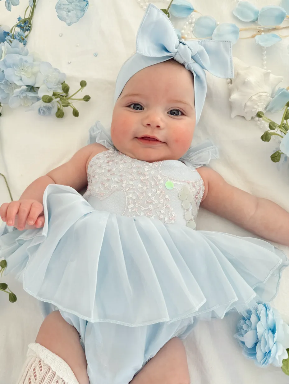 Ocean Blue Mermaid Baby Girls Hair Accessories