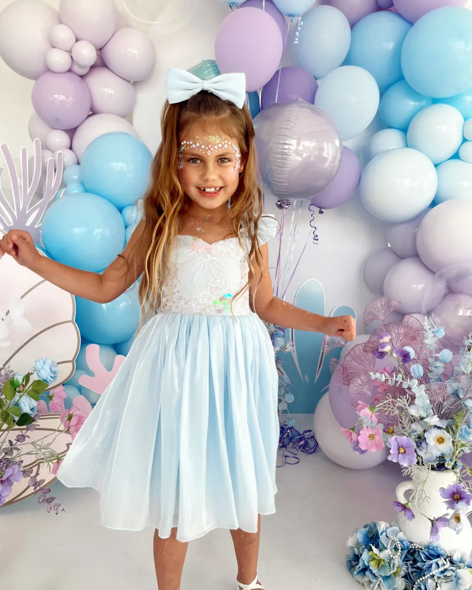 Ocean Blue Mermaid Baby Girls Hair Accessories