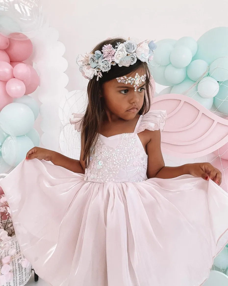 Oceania Blue Girls Flower Crown
