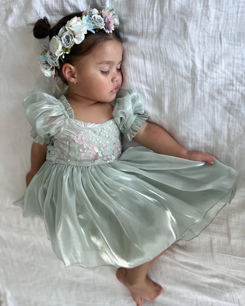 Oceania Blue Girls Flower Crown