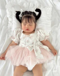 Odessa Perfect Pink Baby Girl Floral Hair Accessories
