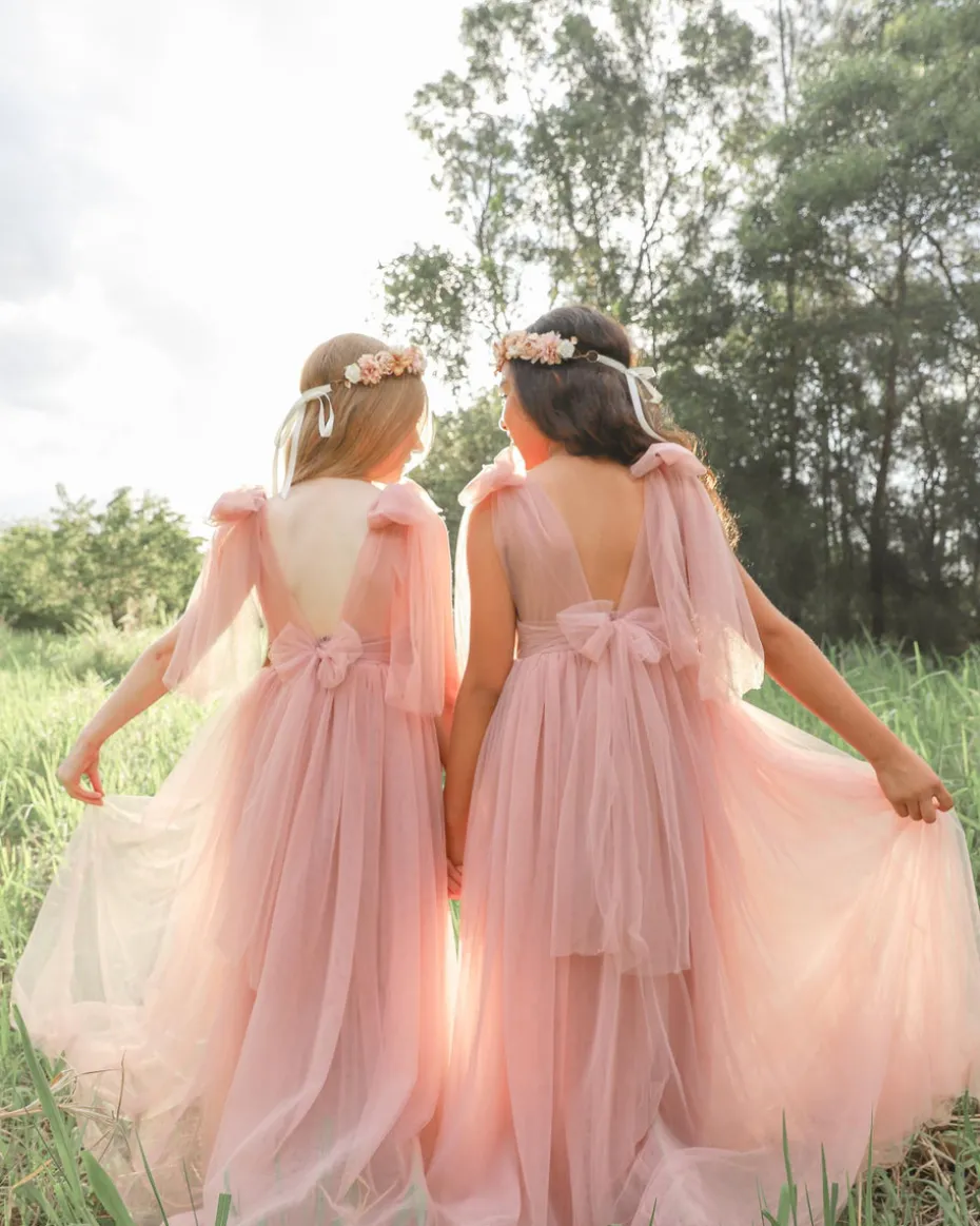 Odette Dusty Rose Flower Girl Dress