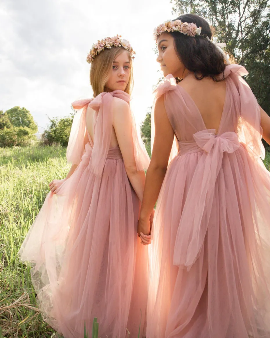 Odette Dusty Rose Flower Girl Dress