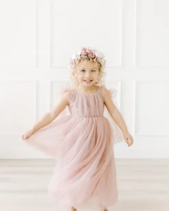 Odette Dusty Rose Flower Girl Dress