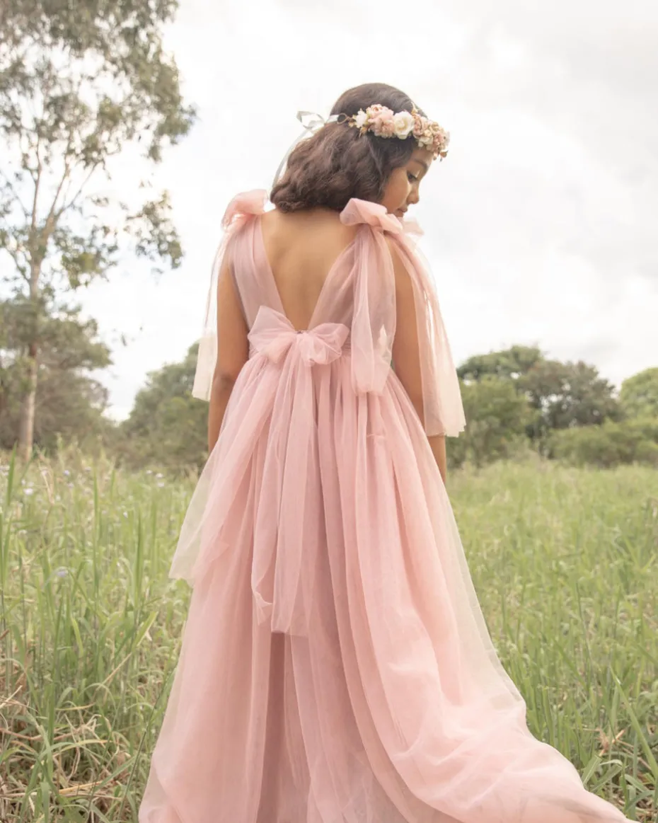 Odette Dusty Rose Flower Girl Dress