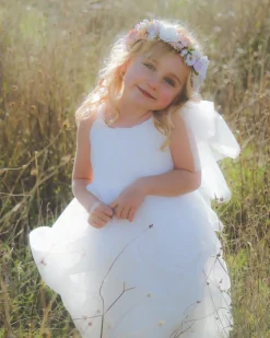 Odette White Flower Girl Dress