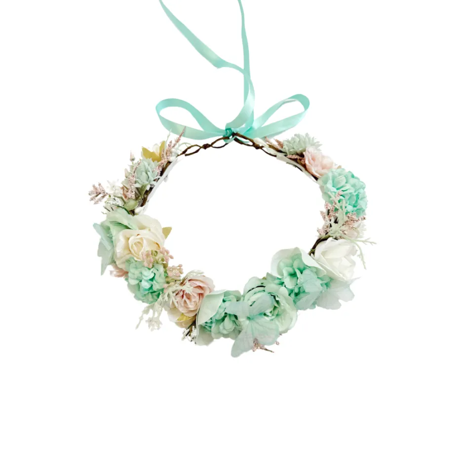 Paloma Peppermint Pink Girls Flower Crown