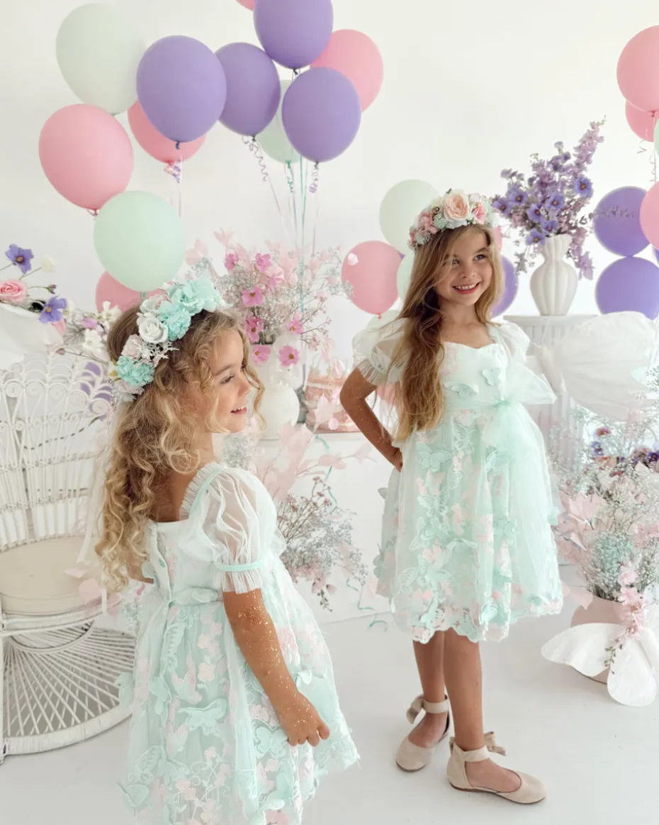 Paloma Peppermint Pink Girls Flower Crown