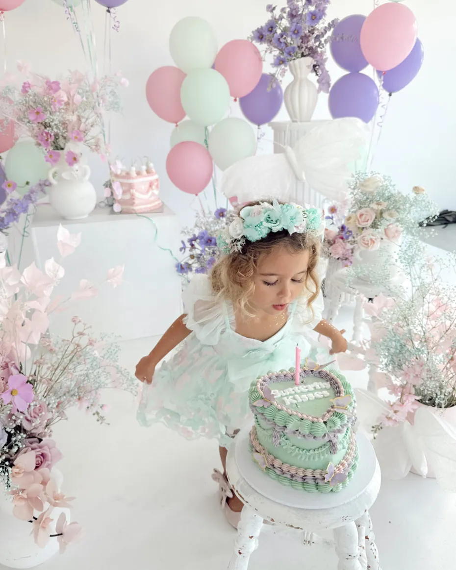 Paloma Peppermint Pink Girls Flower Crown