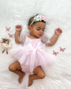 Pastel Fairyland Stretch Baby Girls Flower Crown