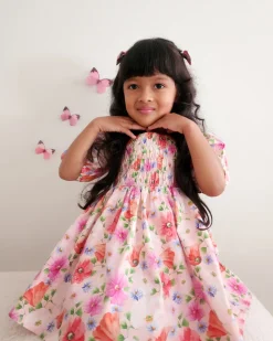 Peach Blossom Baby Girl Floral Hair Accessories