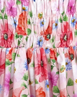 Peach Blossom Girls Floral Dress
