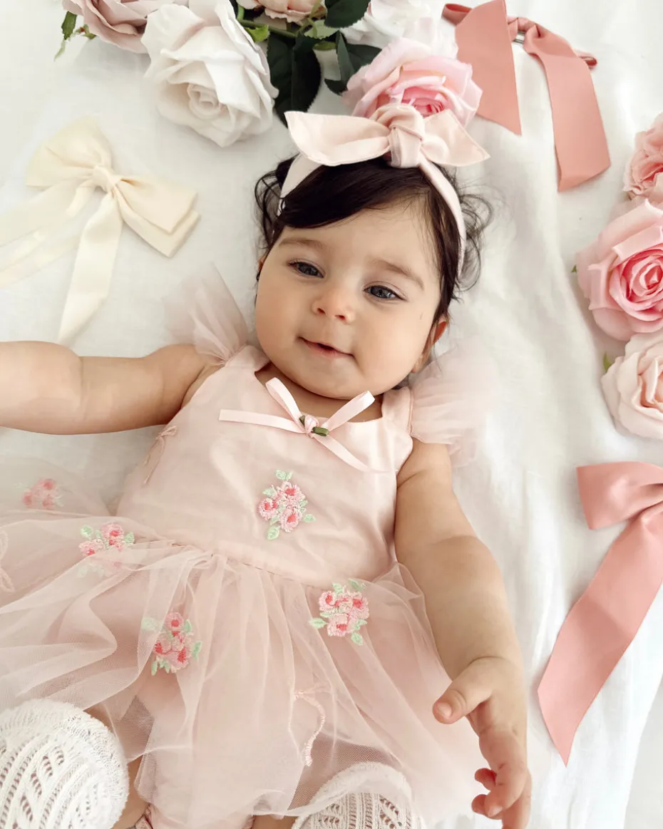 Perfect Pink Baby Girl Tulle Hair Accessories