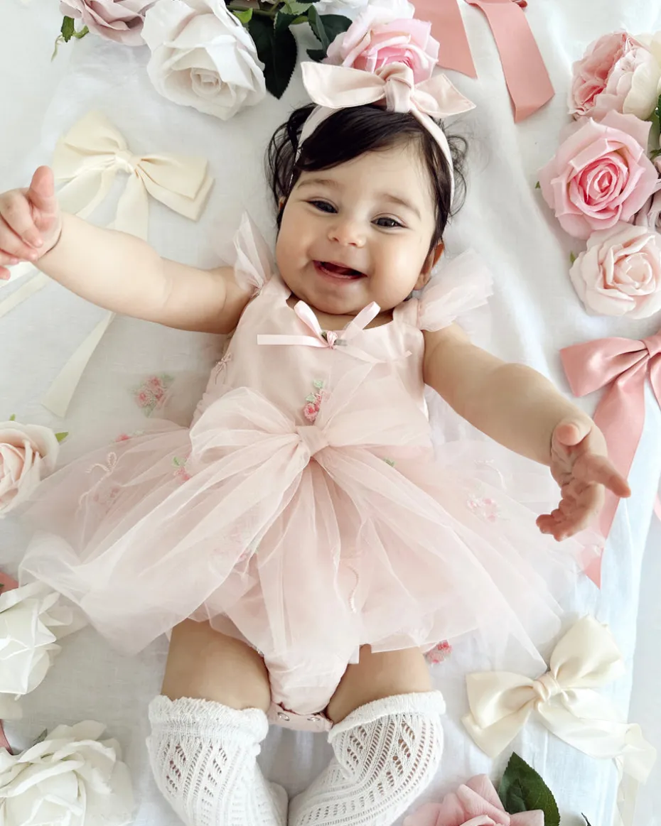 Perfect Pink Baby Girl Tulle Hair Accessories