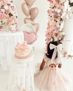 Perfect Pink Tulle Girls Hair Bow