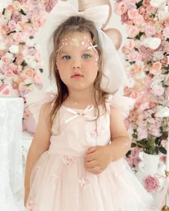 Perfect Pink Tulle Girls Hair Bow