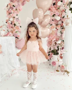Perfect Pink Tulle Girls Hair Bow