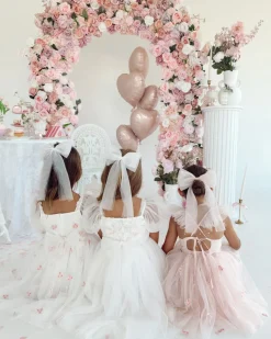 Perfect Pink Tulle Girls Hair Bow