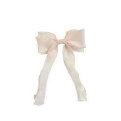 Petal Pink Organza Girls Hair Bow