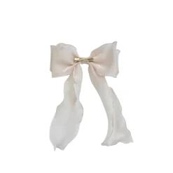 Petal Pink Organza Girls Hair Bow