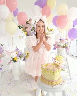 Petal Pink Organza Girls Hair Bow