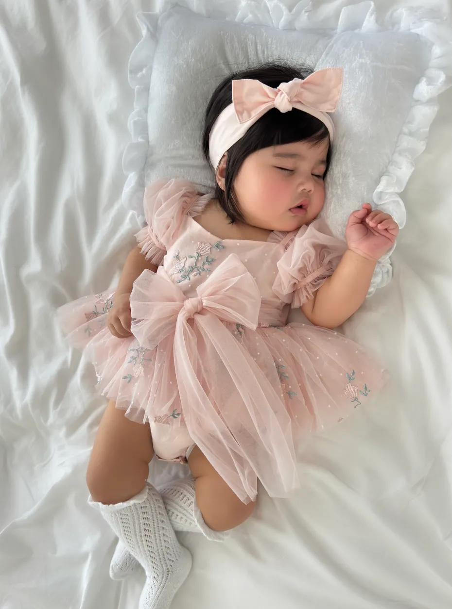 Pink Swan Lake Baby Girl Tulle Hair Accessories