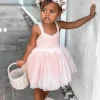 Pixie Pink Rose Flower Girl Dress
