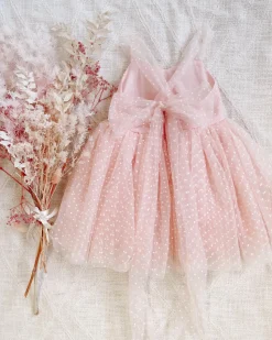 Pixie Pink Rose Flower Girl Dress