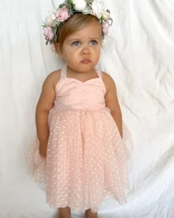Pixie Pink Rose Flower Girl Dress