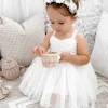 Pixie White Flower Girl Dress