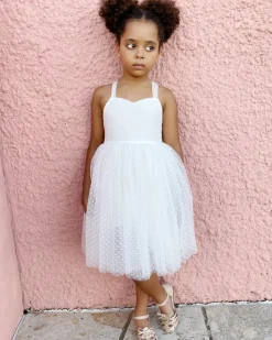 Pixie White Flower Girl Dress
