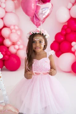 Posey Candy Pink Sequin Girls Party Dress