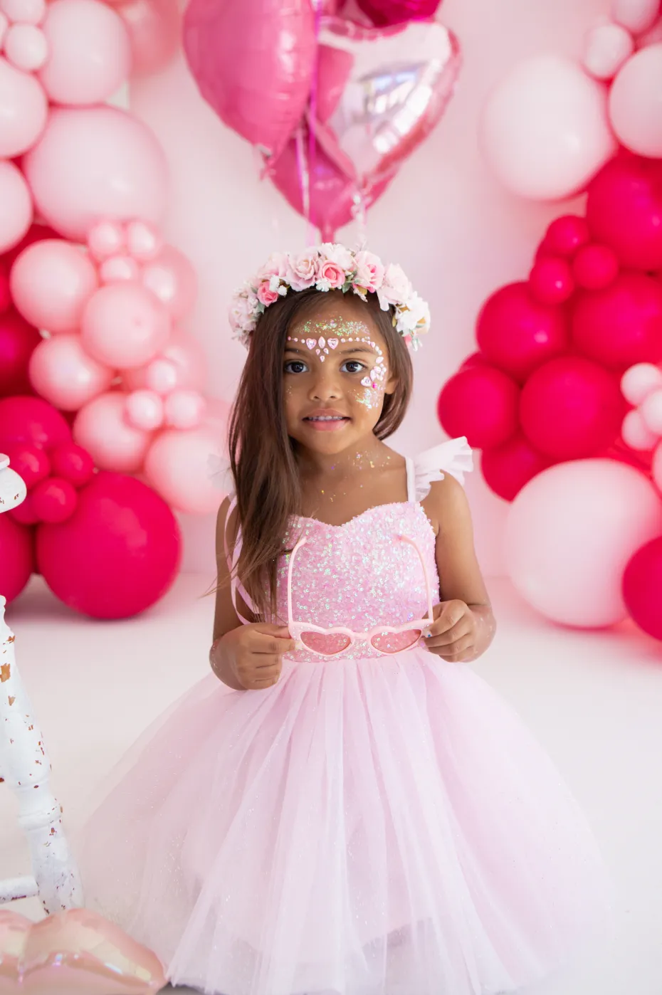 Posey Candy Pink Sequin Girls Party Dress