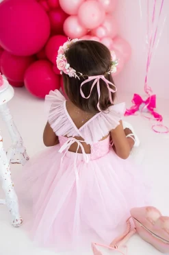 Posey Candy Pink Sequin Girls Party Dress