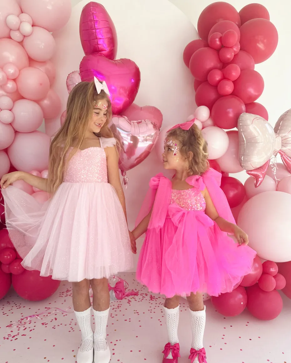 Posey Candy Pink Sequin Girls Party Dress