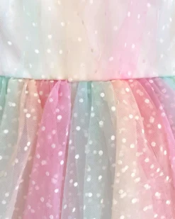 Rainbow Fairy Floss Baby Girl Romper