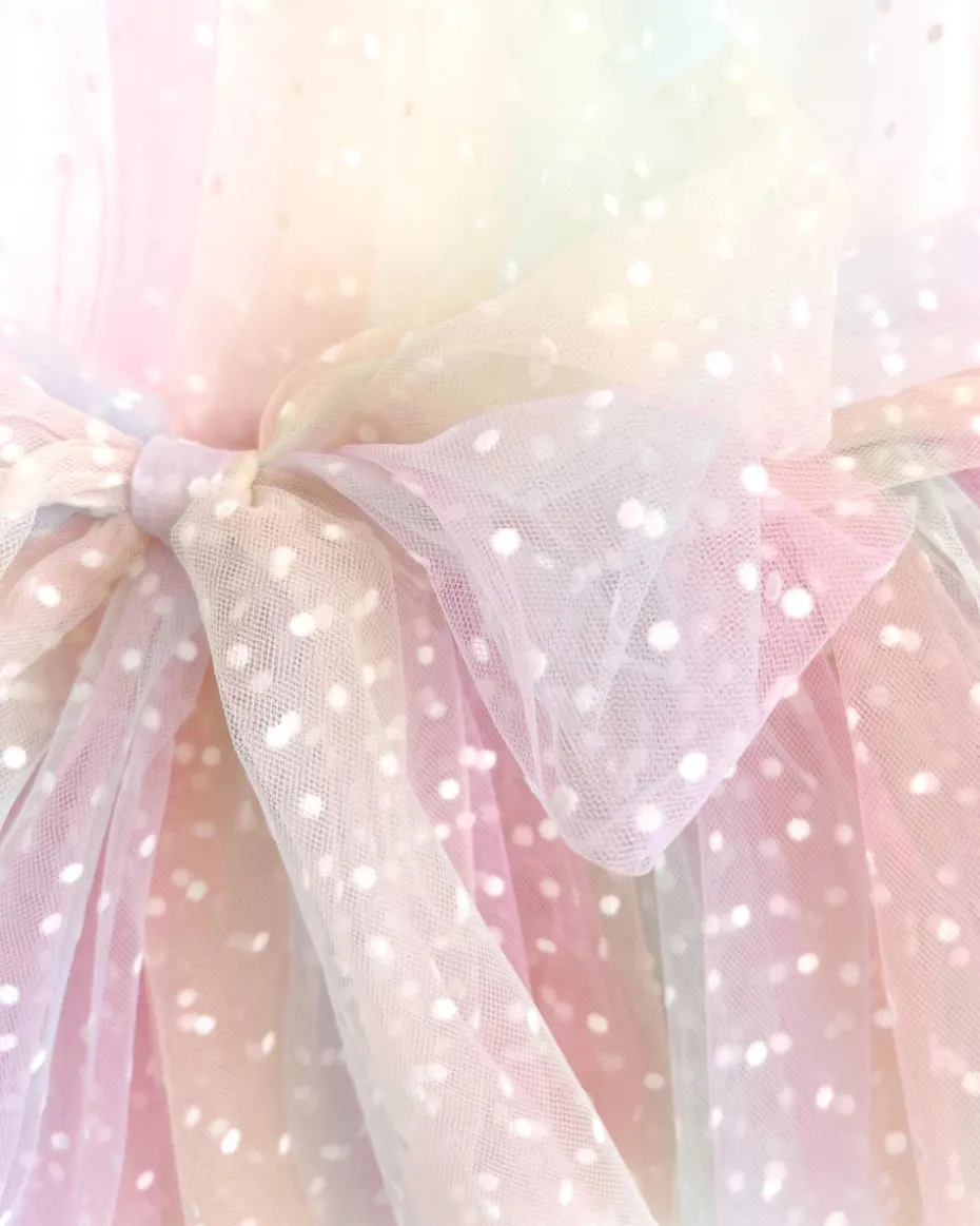 Rainbow Fairy Floss Girls Party Dress