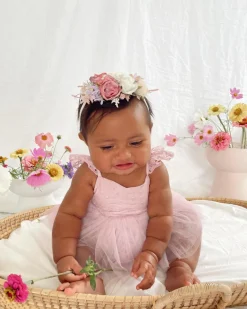 Rosabelle Stretch Baby Girl Flower Crown