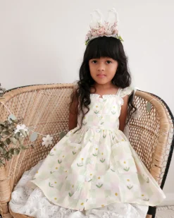 Rosie Mae Bunny Ears Floral Garland - Pink