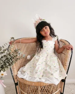 Rosie Mae Bunny Ears Floral Garland - Pink