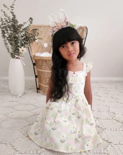 Rosie Mae Bunny Ears Floral Garland - Pink